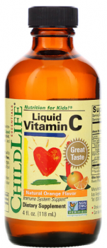 ChildLife Essentials Vitamin C (витамин C) в жидкой форме натуральный апельсиновый вкус 118,5 мл