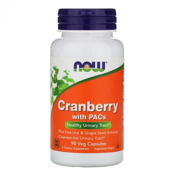NOW Cranberry with PACs (Клюква с проантоцианидинами) 90 капсул