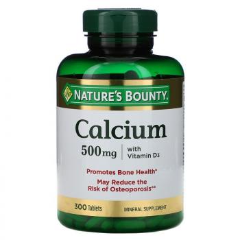 Nature's Bounty Calcium (Кальций с витамином D3) 500 мг 300 таблеток