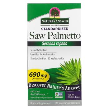Nature's Answer Saw Palmetto (Сереноя) 690 мг 120 вегетарианских капсул