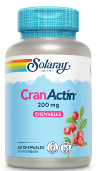 Solaray CranActin® Chewables Berry 200 мг 60 жевательных таблеток