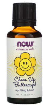 NOW Essential Oils Cheer Up Buttercup Uplifting Blend (эфирные масла бодрящая смесь) 30 мл