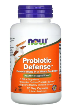 NOW Probiotic Defense (пробиотическая защита) 90 капсул