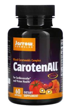 Jarrow Formulas CarotenAll (комплекс смешанных каротиноидов) 60 мягких желатиновых капсул