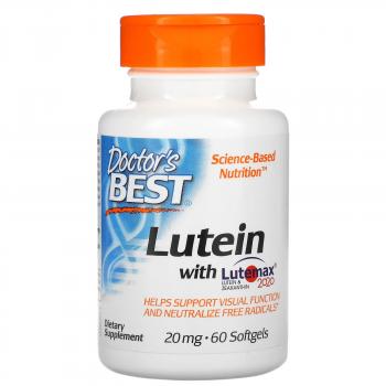 Doctor's Best Lutein with Lutemax (Лютеин) 2020 20 мг 60 капсул
