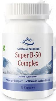 Norway Nature Super B-50 (Комплекс витаминов группы B) 60 капсул