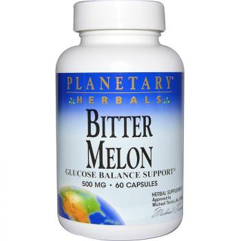 Planetary Herbals Bitter Melon (горькая дыня поддержка баланса глюкозы) 500 мг 60 капсул
