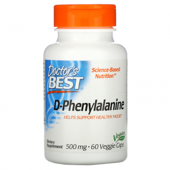 Doctor's Best D-Phenylalanine (D-фенилаланин) 500 мг 60  капсул
