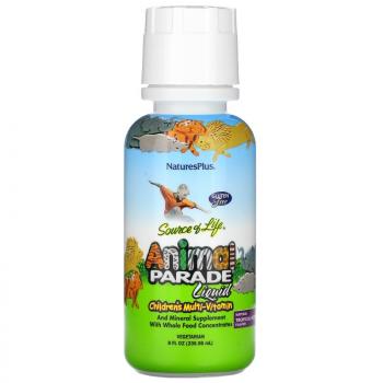 NaturesPlus Source of Life Animal Parade Liquid (мультивитамины для детей в жидкой форме) вкус тропических ягод 236 мл