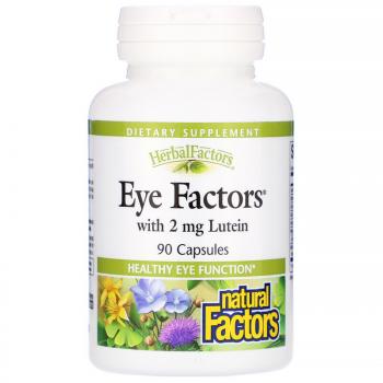 Natural Factors Eye Factors (комплекс для здоровья глаз с 2 мг лютеина) 90 капсул
