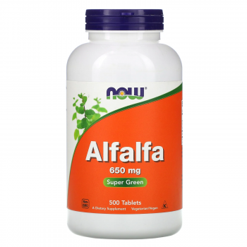 Now Foods Alfalfa (Люцерна) 650 мг 500 таблеток