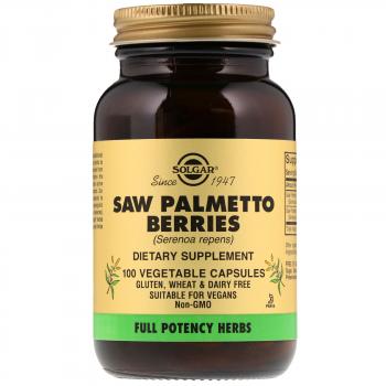 Solgar Saw Palmetto Berries (Плоды пальмы сереноа) 100 капсул