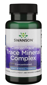 Swanson Concentrace Trace Mineral Complex (сбалансированный комплекс полного спектра из 72 микроэлементов) 60 вег капсул