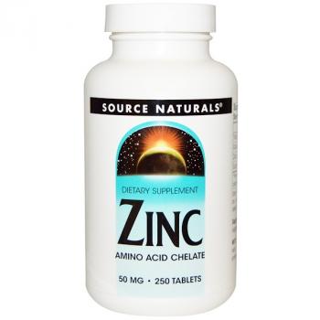 Source Naturals Zinc (Цинк) 50 мг 250 таблеток