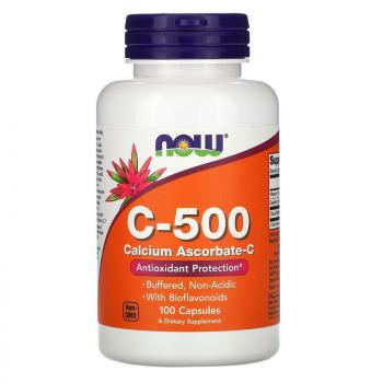 NOW C-500 Calcium Ascorbat-C (аскорбат кальция-C) 100 капсул
