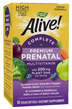 Nature's Way Alive! Premium Prenatal Multivitamin (мультивитамины для беременных) 60 капсул