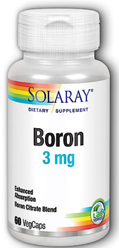 Solaray Boron Citrate (Биоцитрат бора) 3 мг 60 капсул