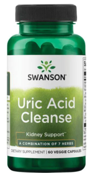 Swanson Uric Acid Cleanse (очищает от мочевой кислоты) 60 вег капсул