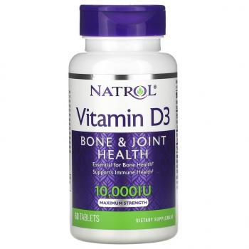 Natrol Vitamin D-3 10000 IU 60 таблеток