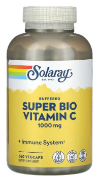 Solaray Buffered Super Bio Vitamin C (Буферизованный супербио витамин С) 500 мг 360 вег капсул