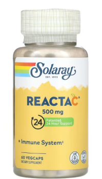 Solaray Reacta-C 500 мг 60 вег капсул