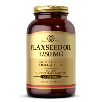 Solgar Flaxseed Oil (льняное масло) 1250 мг 100 капсул.