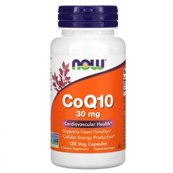 NOW CoQ10 (Коэнзим Q10) 30 мг 120 капсул