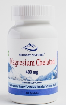 Norway Nature Magnesium Chelated (Хелат Магния) 400 мг 60 таблеток