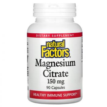Natural Factors Magnesiun Citrate (Цитрат магния) 150 мг 90 капсул