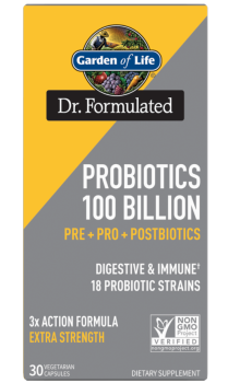 Garden Of Life Probiotics 100B Pre and Pro and Postbiotics (Пре + Про + Постбиотики 100 млрд КОЕ) 30 вег капсул