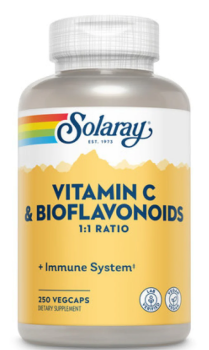 Solaray Vitamin C & Bioflavonoid 1:1 ratio 250 мг 250 вег капсул