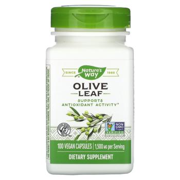 Nature's Way Olive Leaf (лист оливы) 1500 мг 100 веганских капсул