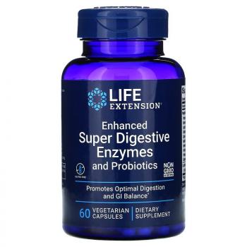 Life Extension Enhanced Super Digestive Enzymes and Probiotics 60 капсул