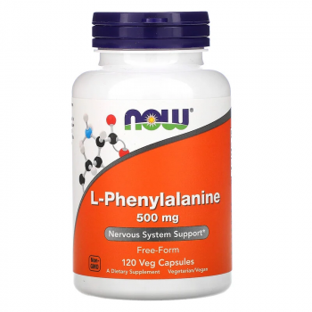 NOW L-phenylalanine ( L-фенилаланин) 500 мг 120 капсул