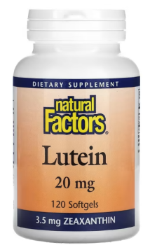 Natural Factors Lutein (Лютеин) 20 мг 120 гелевых капсул