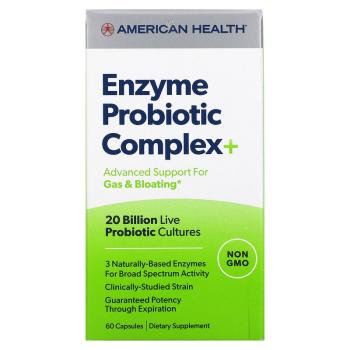 American Health Enzyme Probiotic Complex + (ферментный пробиотический комплекс+) 60 капсул
