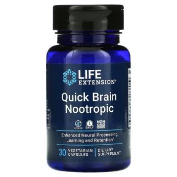 Life Extension Quick Brain Nootropic 30 вег. капсул