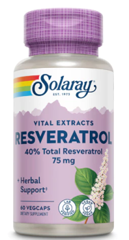 Solaray Resveratrol (Ресвератрол) 75 мг 60 вег капсул