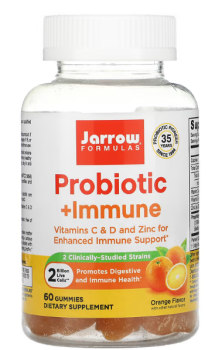 Jarrow Formulas Probiotic + Immune (Пробиотик + иммунитет) апельсин 2 миллиарда КОЕ 60 жевательных таблеток