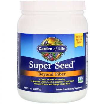Garden of Life Super Seed Beyond Fiber (смесь клетчатки проросших семян зерен и бобовых) 600 г