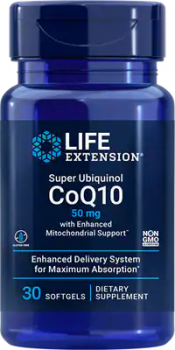 Super Ubiquinol CoQ10 with Enhanced Mitochondrial Support (Супер Убихинол CoQ10 с усиленной поддержкой митохондрий) 50 мг 30 капсул