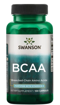 Swanson BCAA  (BCAA обогащенные витамином B6) 100 капсул срок годности 07/2023