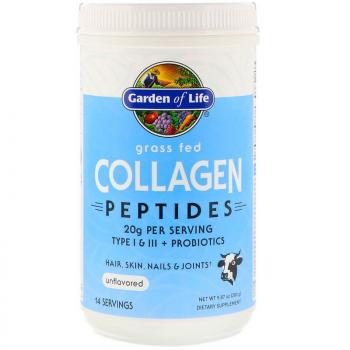 Garden of Life Grass Fed Collagen Peptides (экологически чистые пептиды коллагена) без вкусовых добавок 280 г