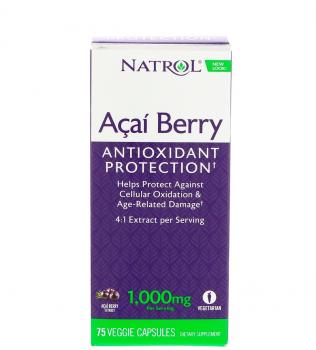 Natrol Acai Berry (Ягода асаи) 1000 мг 75 капсул