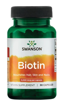 Swanson Biotin (Биотин) 5000 мкг 30 капсул