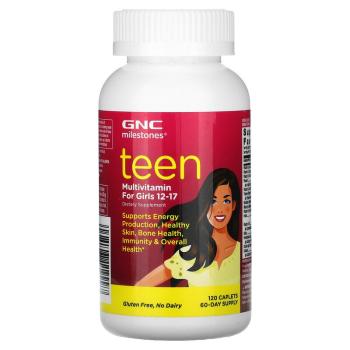 GNC Milestones Teen Multivitamin For Girls 12-17 (мультивитамины для девочек 12-17 лет) 120 капсул