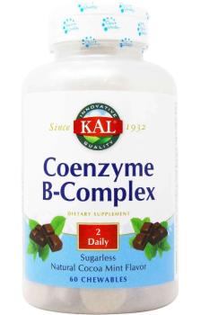 KAL Coenzyme B Complex (Комплекс витаминов группы B) 60 шоколад мята жевательных таблеток