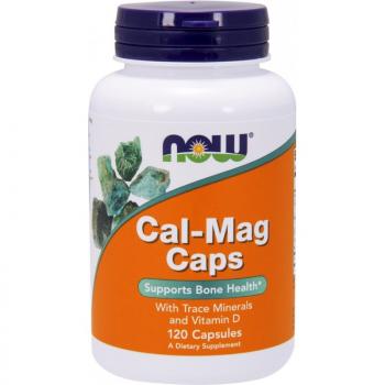 NOW  Cal-Mag Caps (Капсулы с кальцием и магнием) 120 капсул
