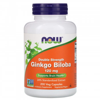 NOW Ginkgo Biloba (Гинко билоба) 120 мг 200 капсул