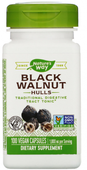 Nature's Way Black Walnut Hulls (Скорлупа черного ореха) 500 мг 100 капсул